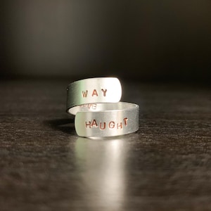 WayHaught Wrap Ring | Fandom Ring | LGBT Ship Ring | Wynonna Earp Ring