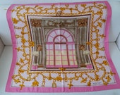 Silk scarf by Cartier, CA. 90x90, silk, silk, soie, scarf, must de Cartier No 13, collector 39 s item