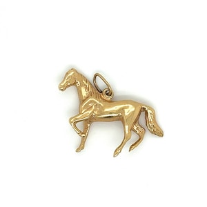 Vintage 14k yellow gold Horse charm