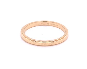 Vintage 1940's 14k yellow gold Artcarved wedding band