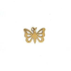 Vintage 14k yellow gold Butterfly Charm