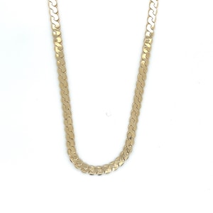 Vintage 14k Yellow Gold Italian Made &quot;S&quot; Link Chain