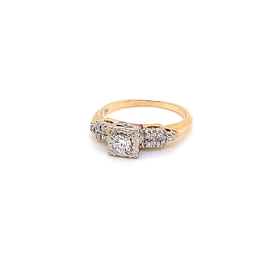 Vintage 1940's diamond ring .20ct - image 2