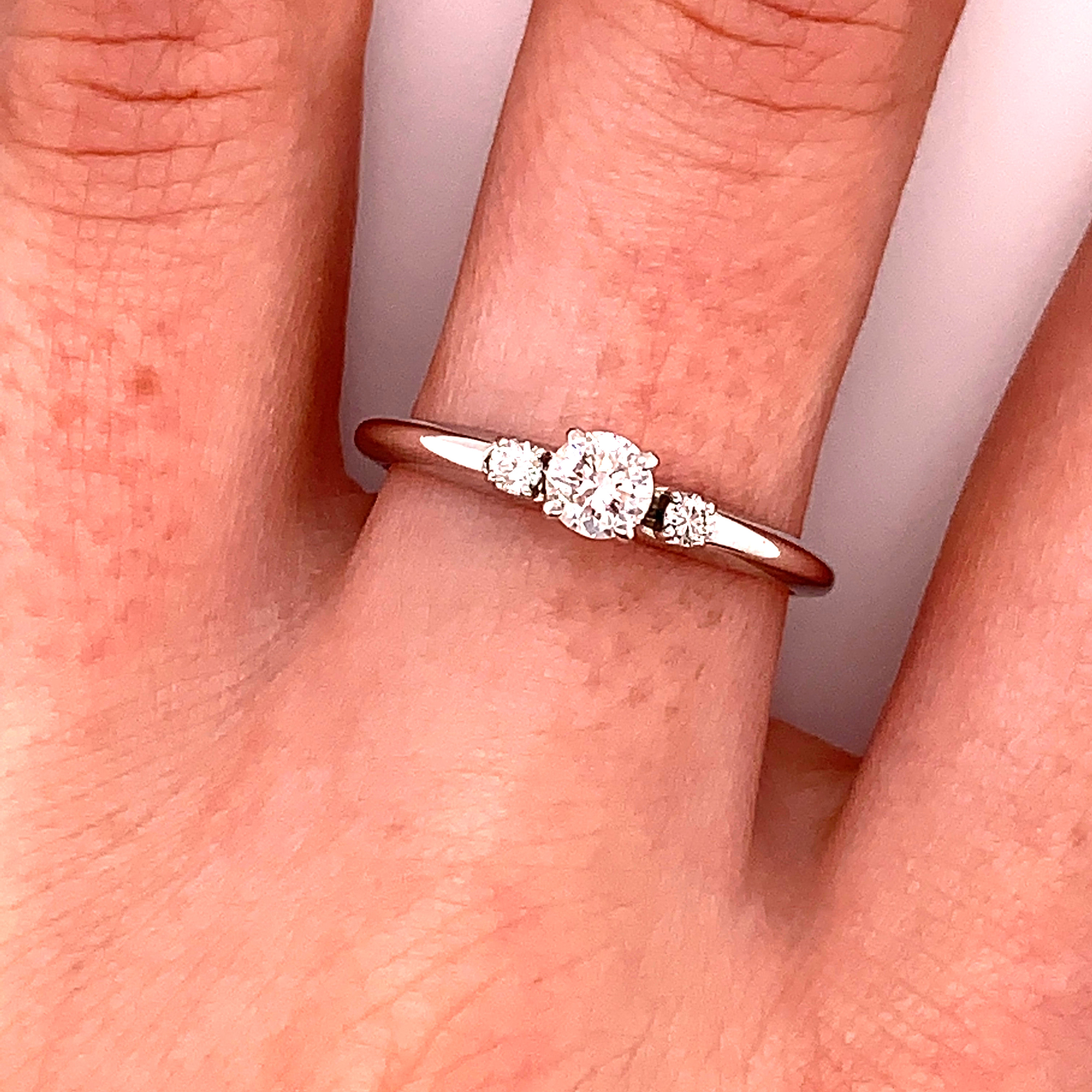 【メール便不可】 Ring Engagement Diamond 1960s Vintage .22ct Etsy - アクセサリー