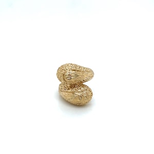 Vintage 14k Yellow Gold Bypass Statement Ring