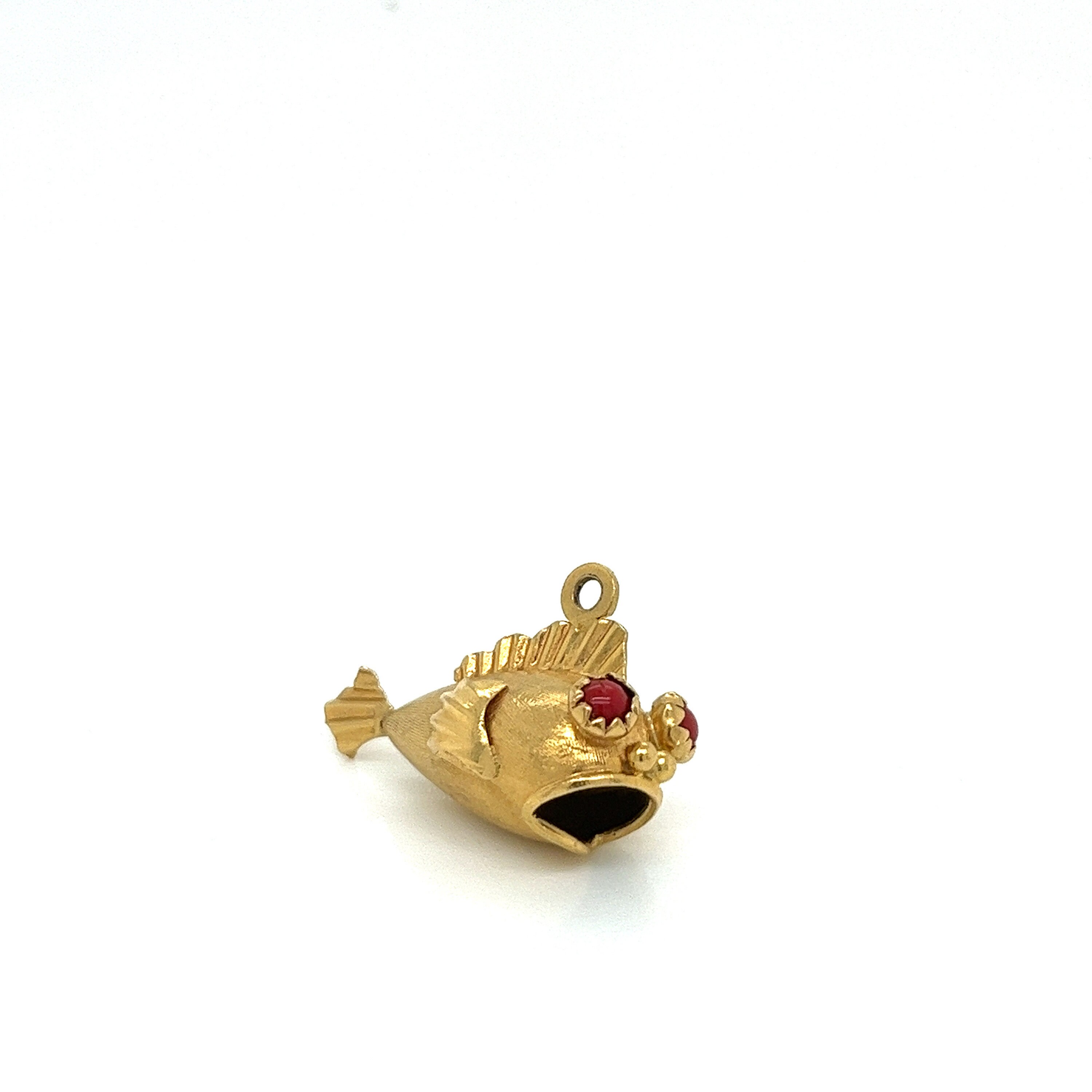 18K ゴールド トカゲ チャーム Vintage 18k Yellow Gold Puffer Fish Charm - Etsy