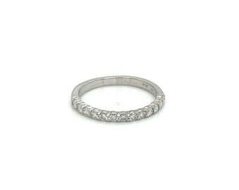 Vintage Platin Diamant Ehering .67ct