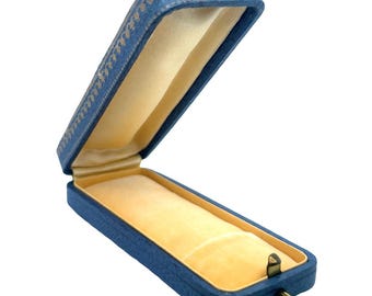 Vintage Pin Box - Blue-Gold