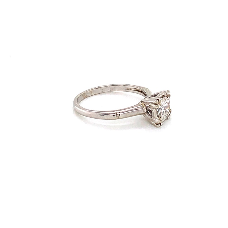 Vintage 1950s Round Diamond Engagement Ring .53ct | Etsy