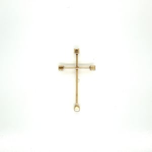 Vintage 14k yellow gold Cross Pendant Charm