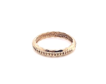 Vintage 1940's 14k yellow gold stackable band