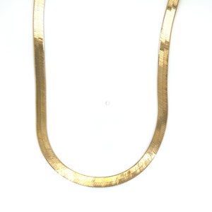 Vintage 14k Yellow Gold Herringbone Chain 20"