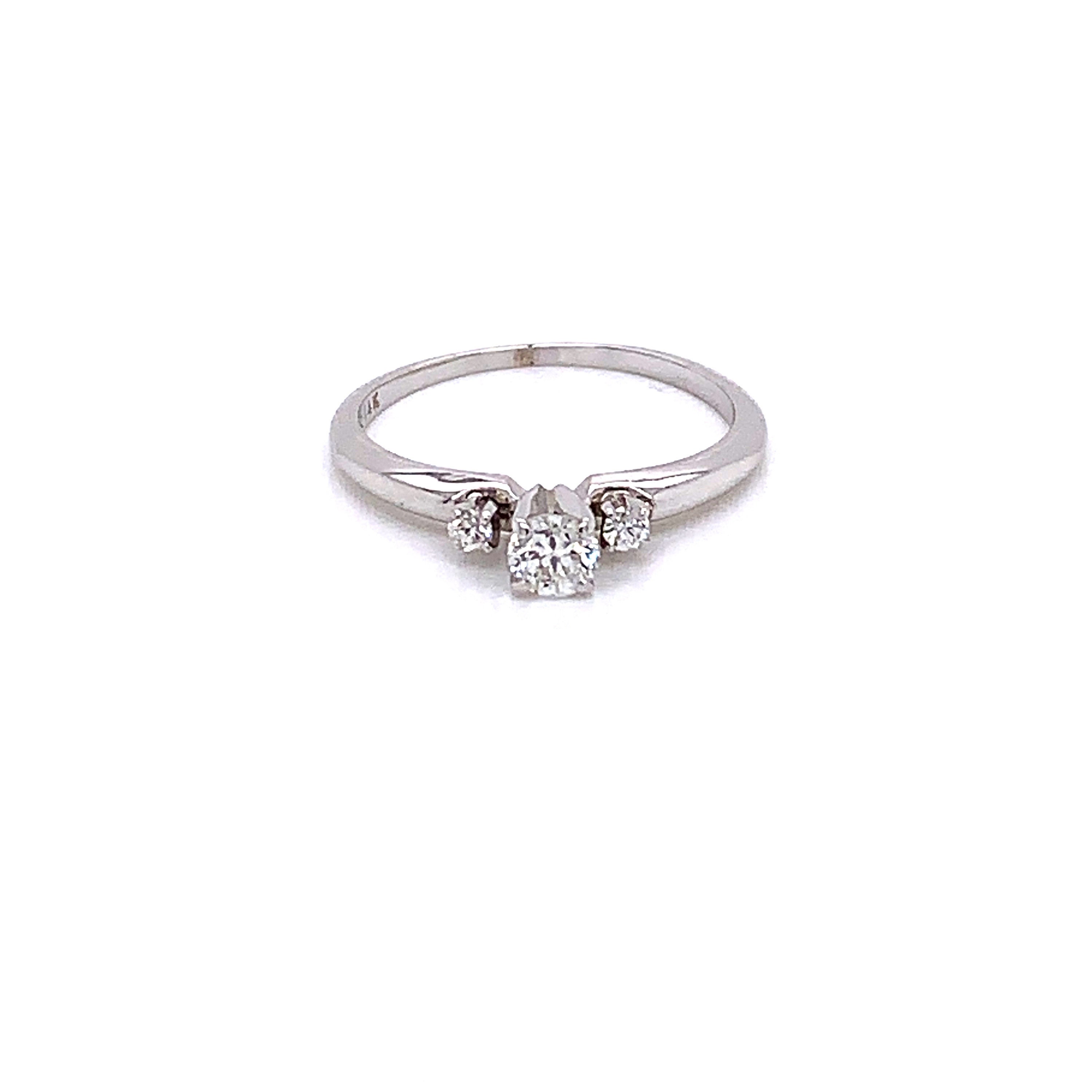 Vintage 1960s Diamond Engagement Ring .22ct - Etsy