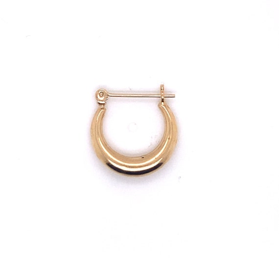Vintage Smooth Hoop Earrings 14k Yellow Gold – ONeil's Jewelry