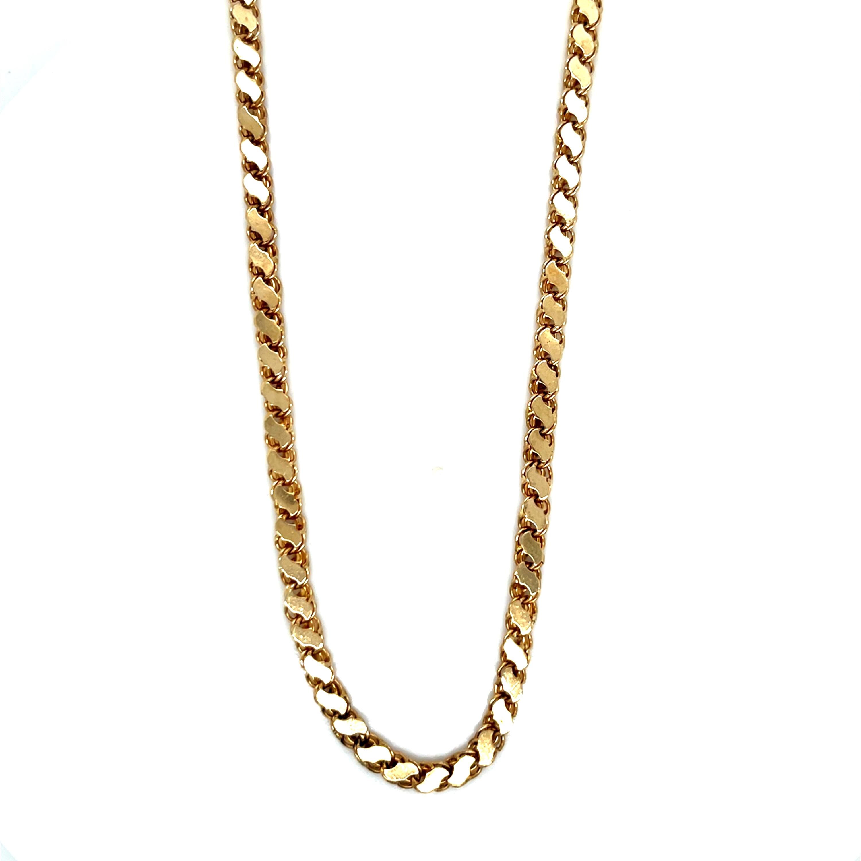 ト*ヤ様 VINTAGE CHAIN 90s Vintage 14k Yellow Gold Thick 