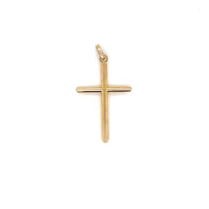 Vintage 14k Yellow Gold Cross Charm