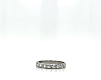Vintage Platinum Diamond Band .33ct