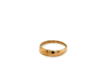 Vintage 14K Yellow Gold Dome Band Ring