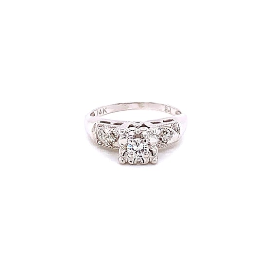 Vintage 1950s Diamond Engagement Ring .17ct