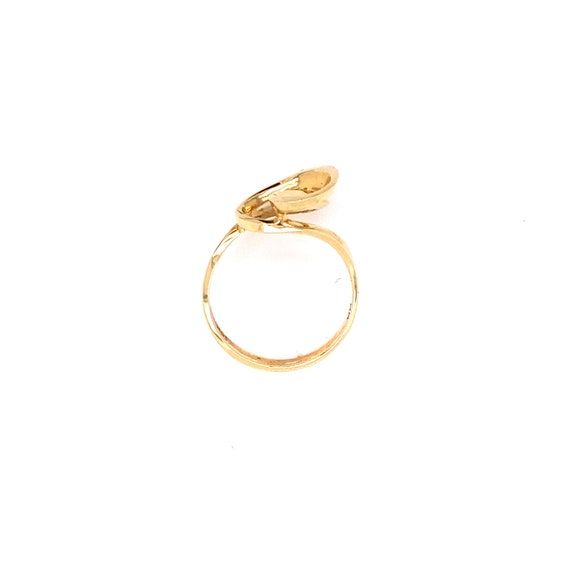 14K レトロリング 1980's Vintage 14k Yellow Gold Swirl Design Ring - Etsy