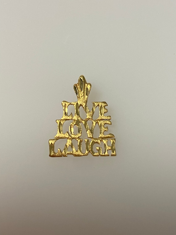 Gold live laugh love - Gem Gold live laugh love - Gem