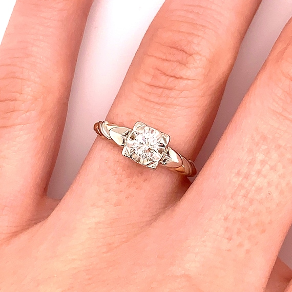 1950s style clearance engagement rings