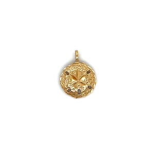 Vintage 14k Yellow Gold Sand Dollar Charm