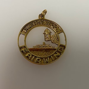 Vintage 14k yellow gold Puerto Rico Fairwind charm