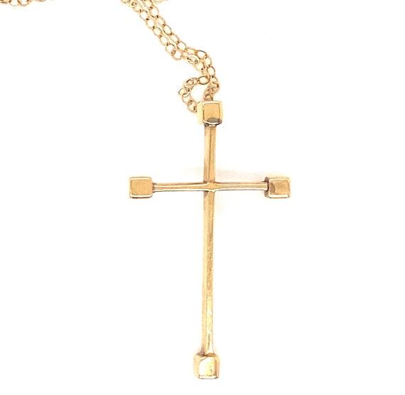 ヴィンテージ 14K イエローゴールド クロスチャーム - Etsy 日本