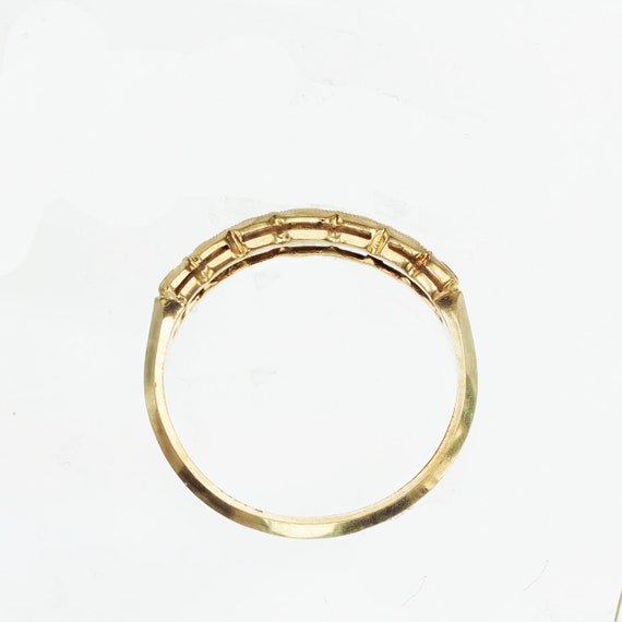 Vintage 1940's Yellow Gold Engraved Band - image 8