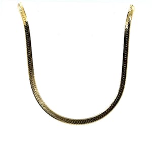 Vintage 14k yellow gold Herringbone Chain