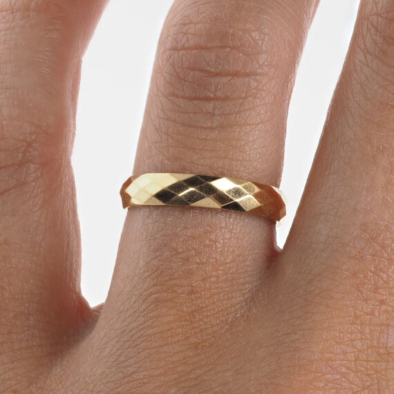 Vintage 1950’s 14k Yellow Gold Stackable Ring - image 4