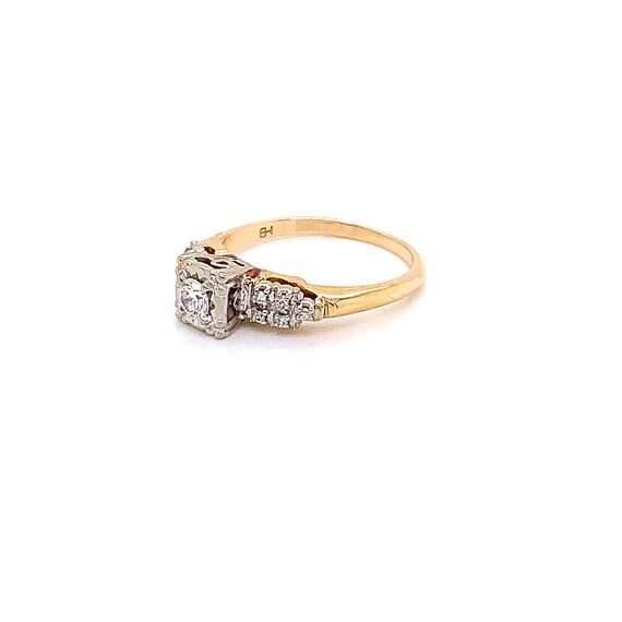 Vintage 1940's diamond ring .20ct - image 4