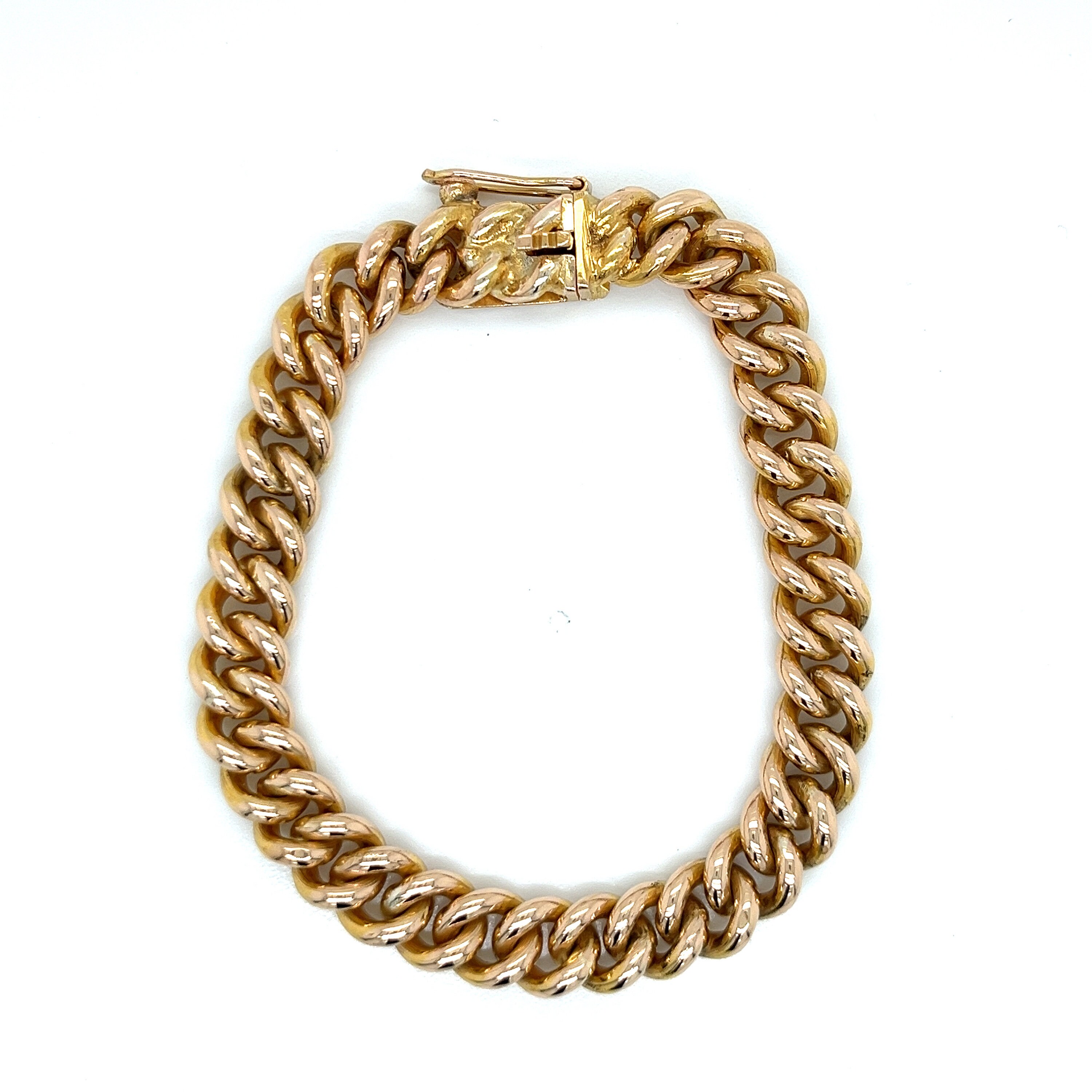 大量入荷 Made Hand Gold Yellow 15k Vintage English Link Cable アクセサリー