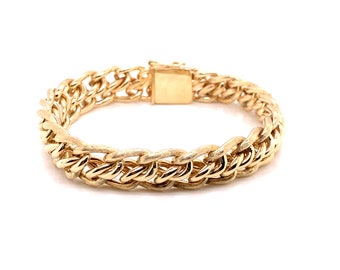 Vintage 14k yellow gold link bracelet