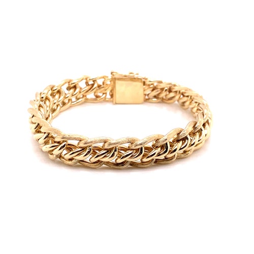 Vintage 14k yellow gold link bracelet