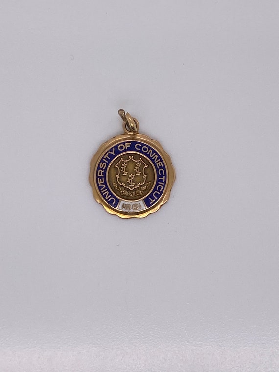 Vintage 14k yellow gold University of Connecticut… - image 1