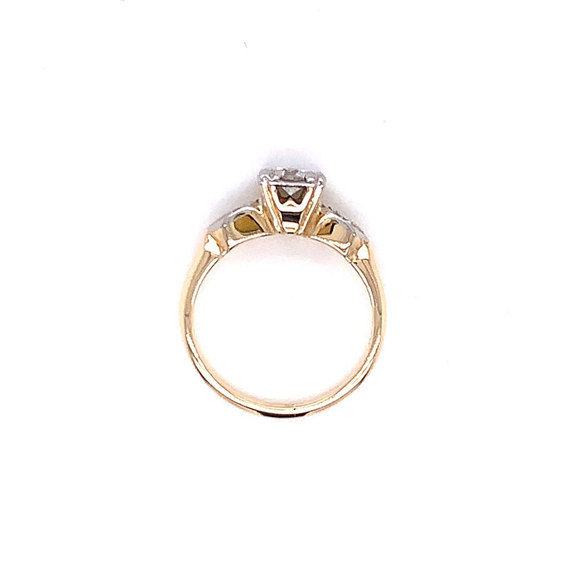 Vintage 1940s 14k Yellow Gold Diamond Engagement Ring .25ct | Etsy