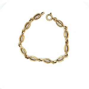 Vintage 14k Yellow Gold Italian Made Link Bracelet