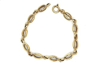Vintage 14k Gelbgold Italian Made Link Armband