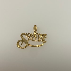 Vintage 14k yellow gold someone special pendant charm