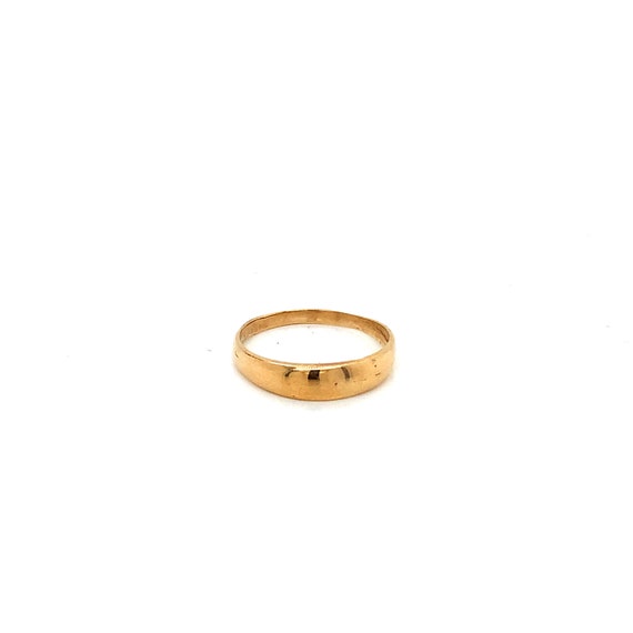 Vintage 14K Yellow Gold Dome Band Ring - image 3