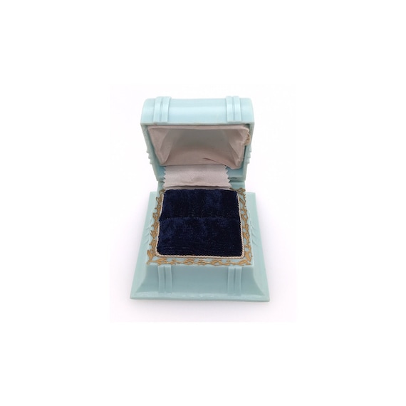 Vintage Ring Box - Light Blue-Blue