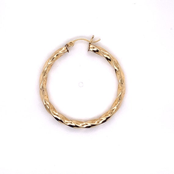 Vintage Twists Gold-tone Stainless Steel Hoop Earrings - JF03802710 - Fossil