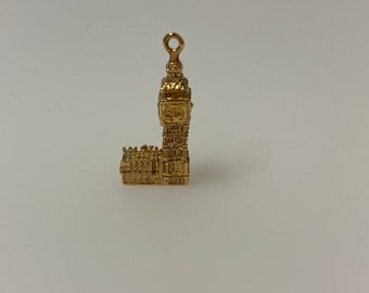Vintage 14k yellow gold London Big Ben charm