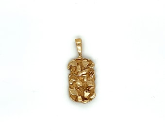 Nugget-Anhänger Aus Gelbgold 14k
