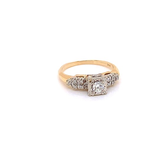 Vintage 1940's diamond ring .20ct - image 6