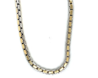 Italian Two-tone Gold Twist Chain - Etsy Canada