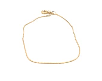 Vintage 14k Yellow Gold Thin Bracelet