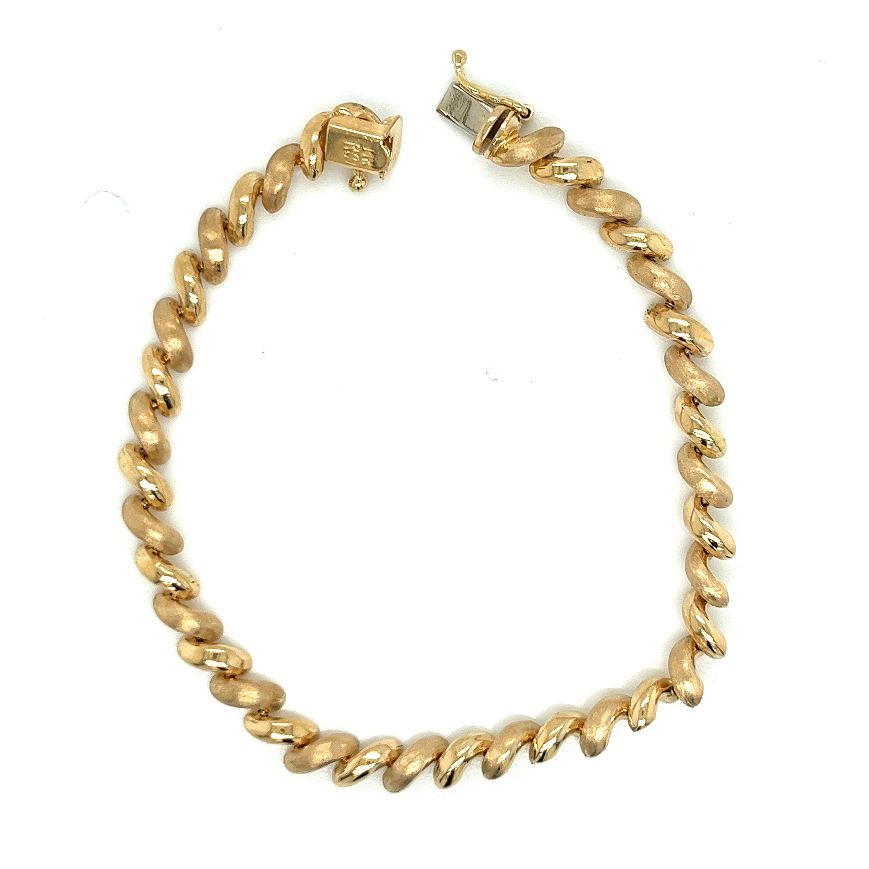 Vintage Lady s 14K Yellow Gold San Marco Bracelet Etsy